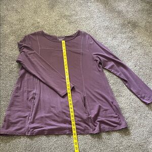 Soft Surroundings Plum Long Sleeve Top